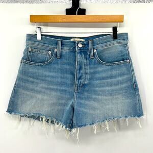Madewell Relaxed Denim Cut Off Shorts - Light Wash - 26